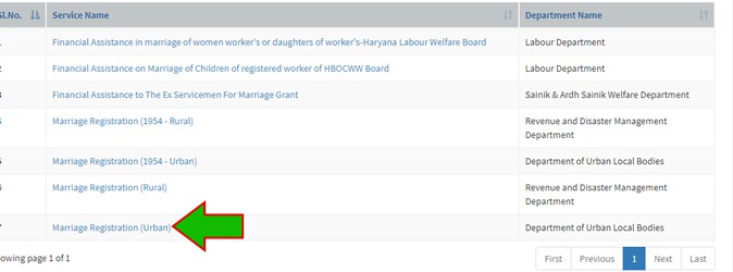 Saral Haryana Marriage Registration Certificate