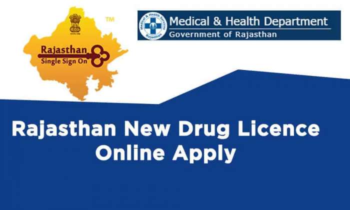Rajasthan New Drug Licence Online Apply