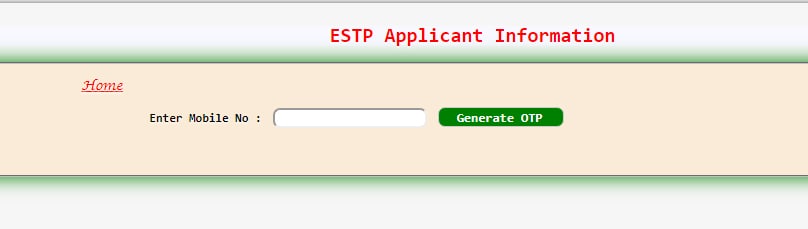 Paisa Portal ESTP Applicant