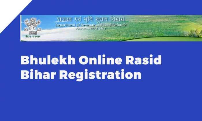 Bhulekh Online Rasid Bihar Registration