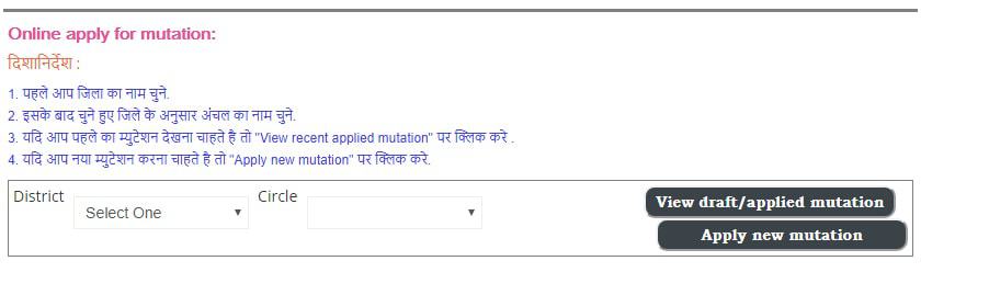 Bhumi Dakhil Kharij or Online Mutation Apply